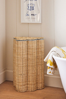 Cloud Woven Wicker Hamper | Anthropologie (US)