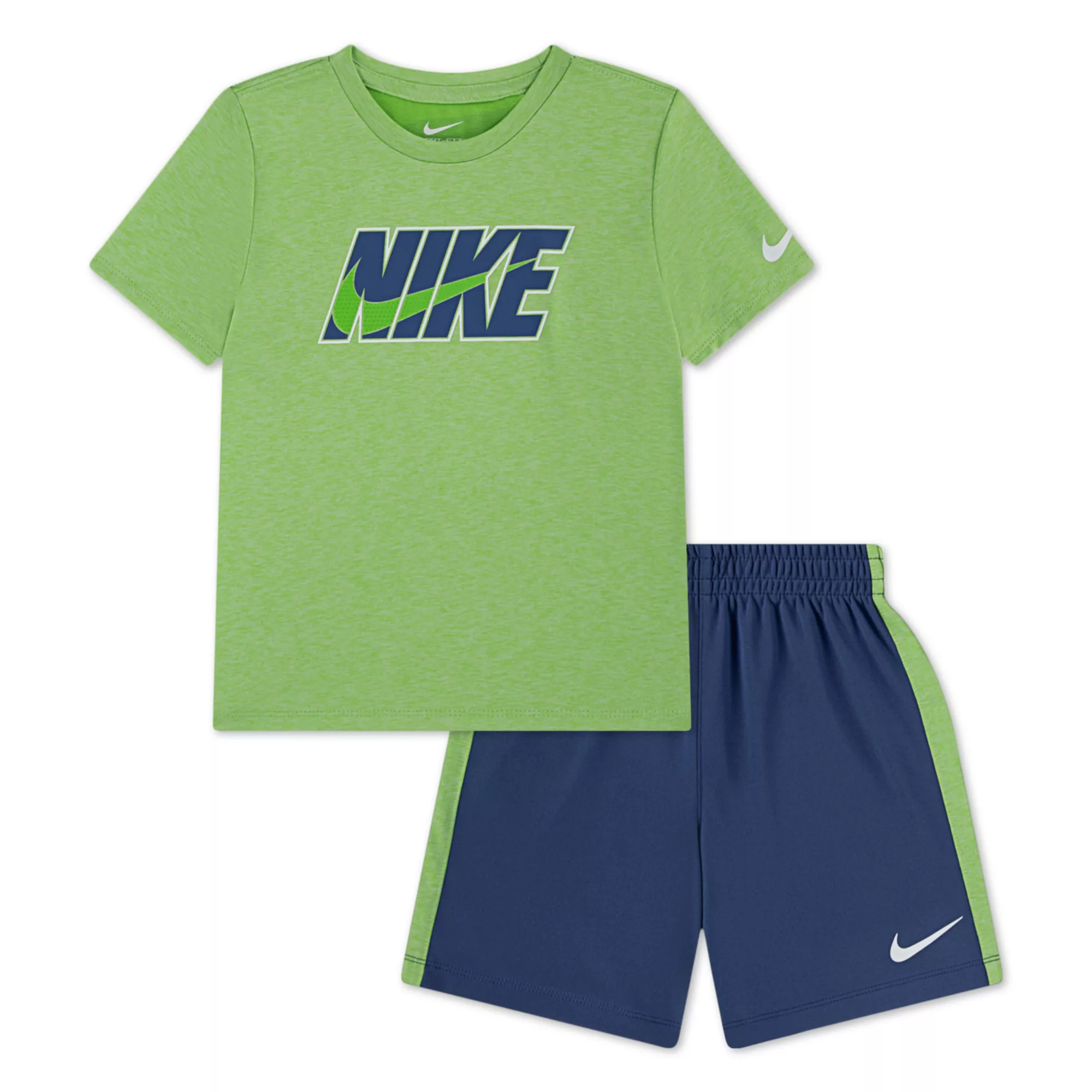 Toddler Boys Nike Dri-FIT Short Sleeve T-shirt & Athletic Shorts 2-Piece Set | Kohl's