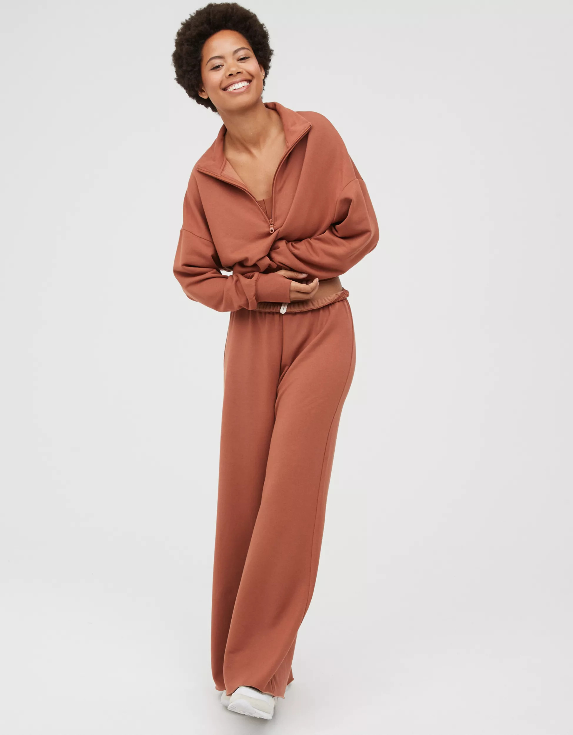 OFFLINE By Aerie OTT Fleece Super Wide Leg Pant | Aerie