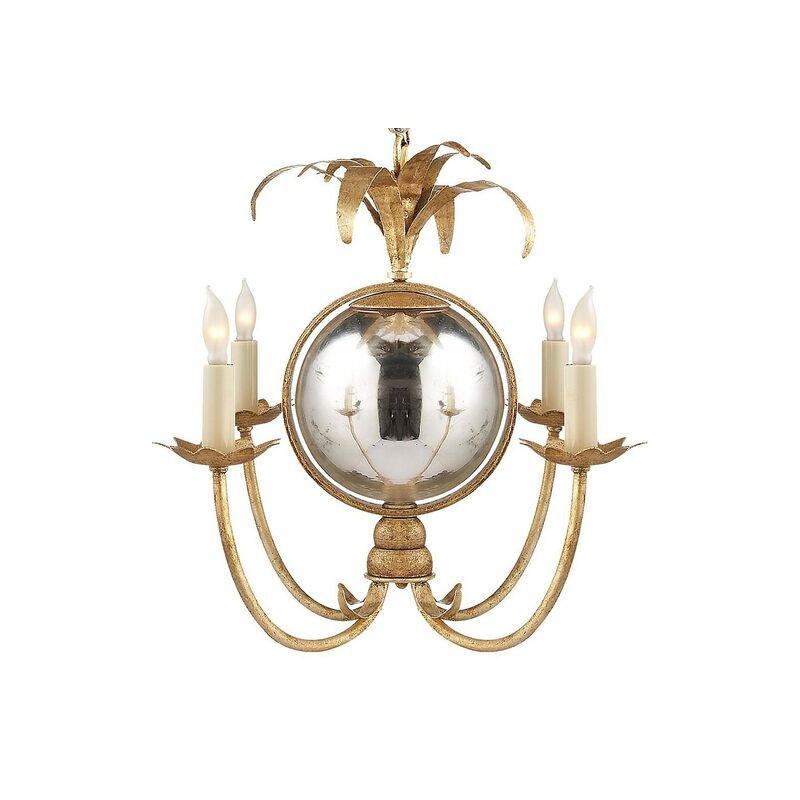 Gramercy Mini Chandelier, Gilded Iron | One Kings Lane