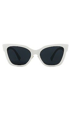 Miu Miu Cat Eye Sunglasses in White from Revolve.com | Revolve Clothing (Global)