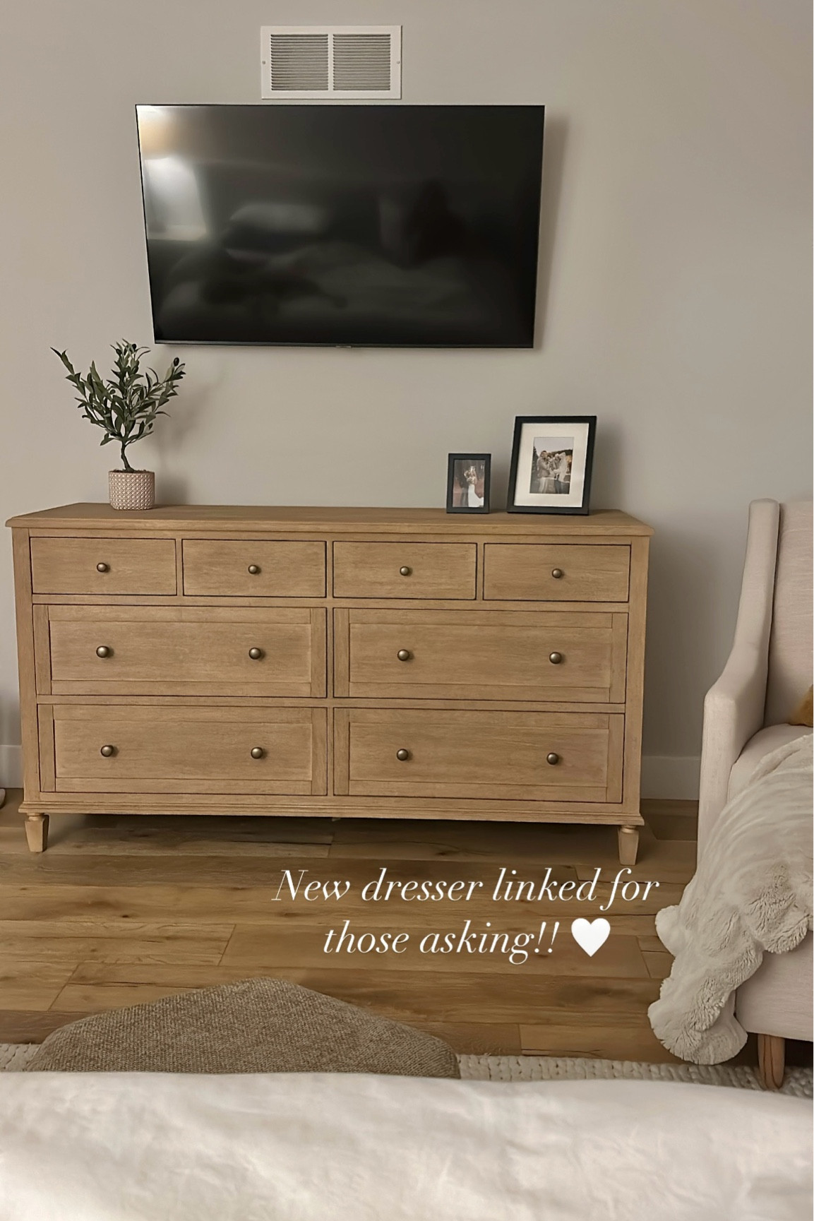 New pottery barn dresser! Love the entire Sausalito line! 