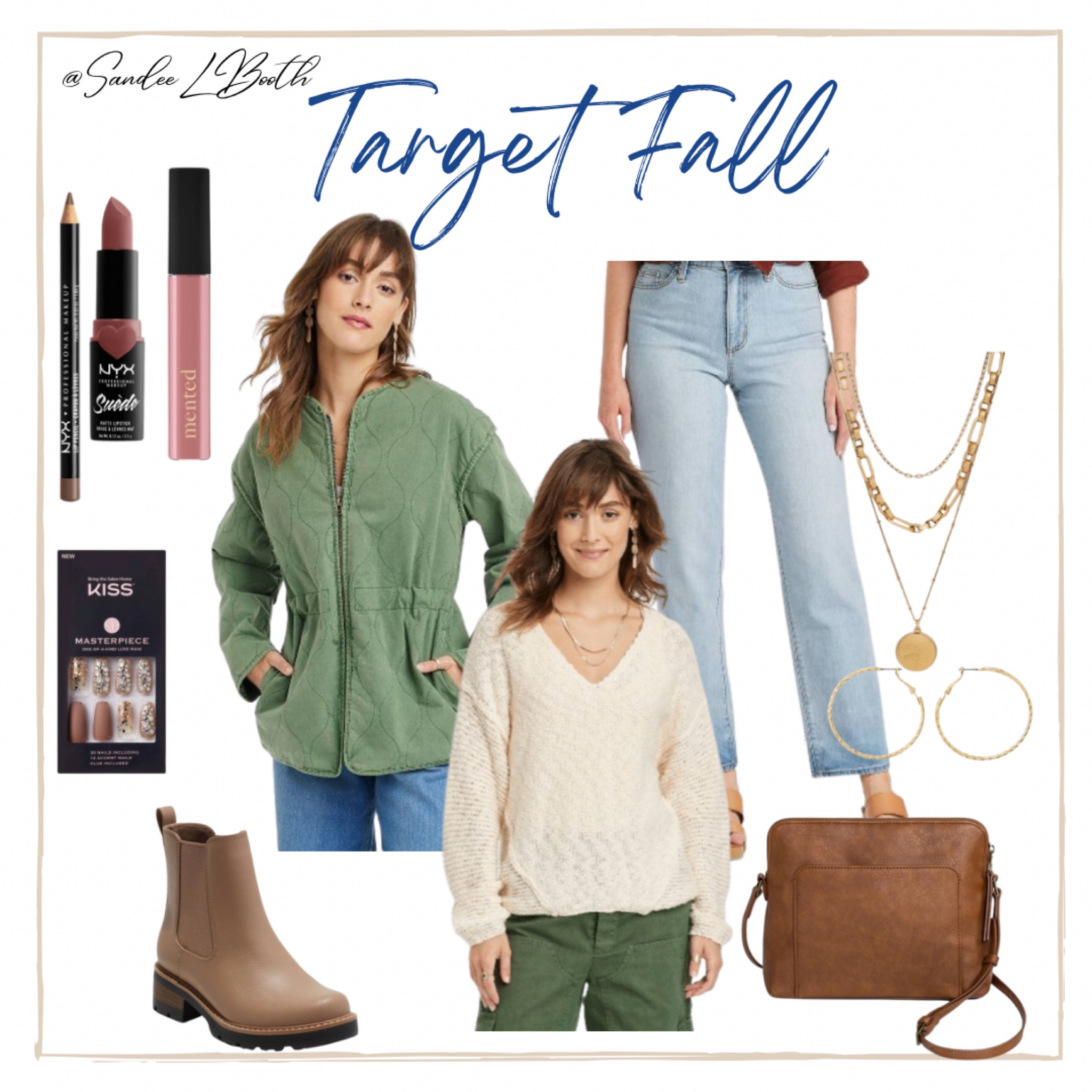 Casual fall style from Target
Straight leg jeans 
Brown Chelsea boots 
Fake nails 
Fall workwear 
Pumpkin patch outfit 

#LTKstyletip #LTKsalealert #LTKunder50