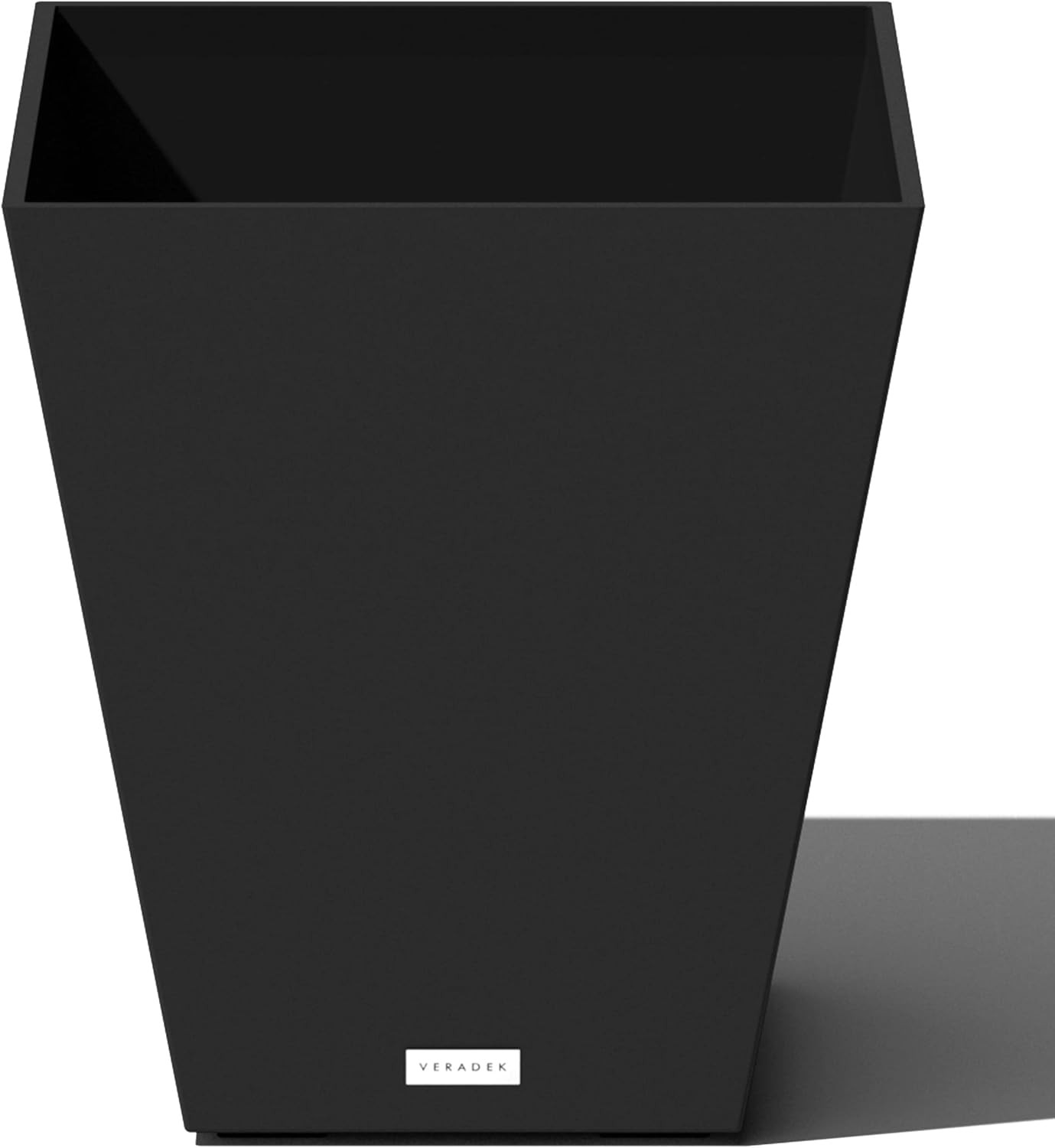 Veradek Nobleton Indoor/Outdoor Wide Square Planter (Black, 22" - 2 Pack with 2 Saucer Trays) | Amazon (US)