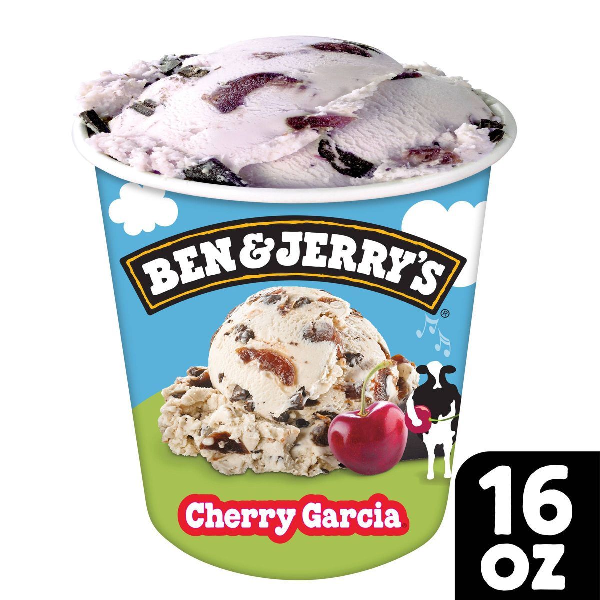 Ben & Jerry's Cherry Garcia Ice Cream - 16oz | Target