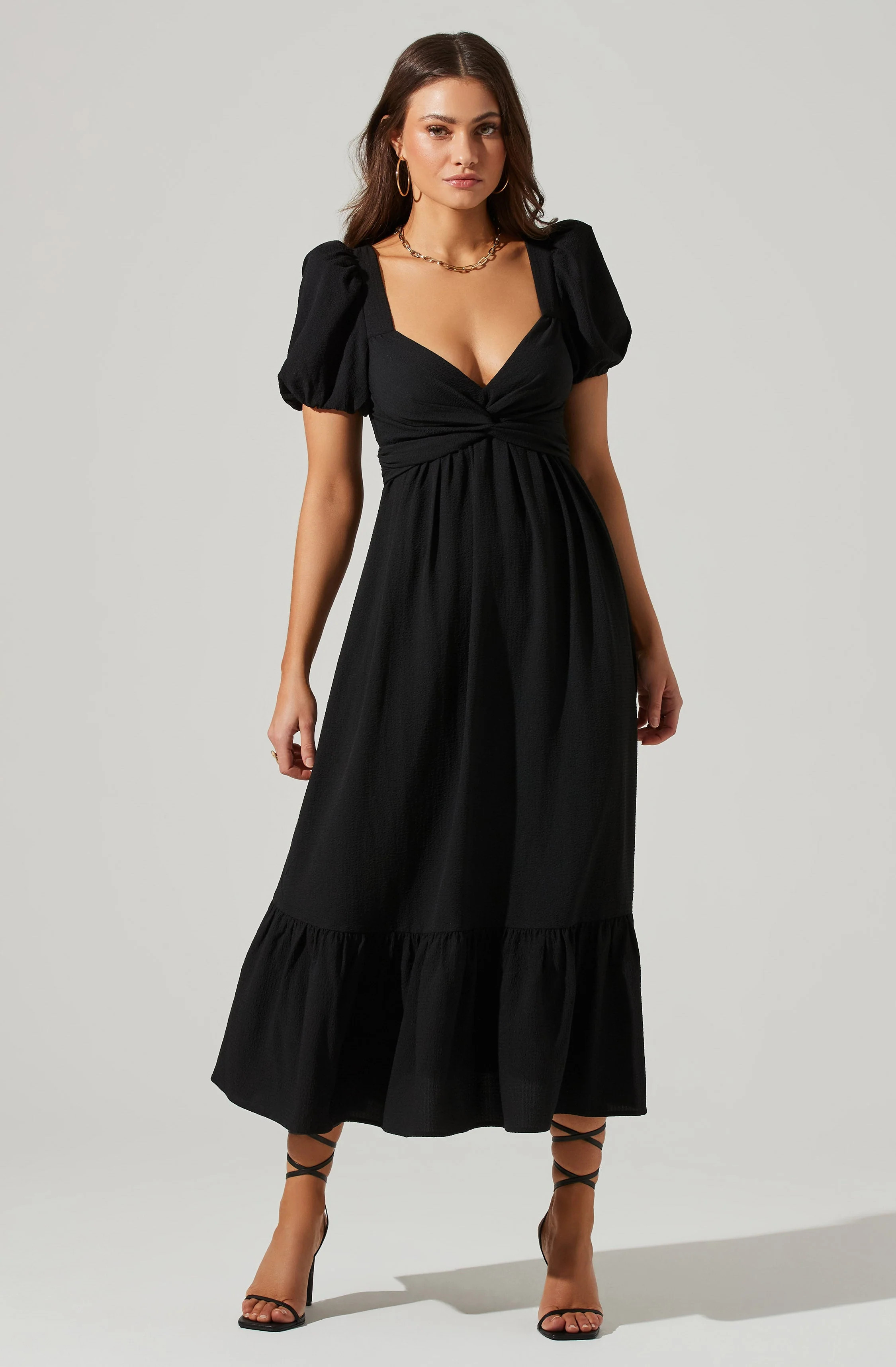 Twist Bust Tie Back Midi Dress | ASTR The Label (US)