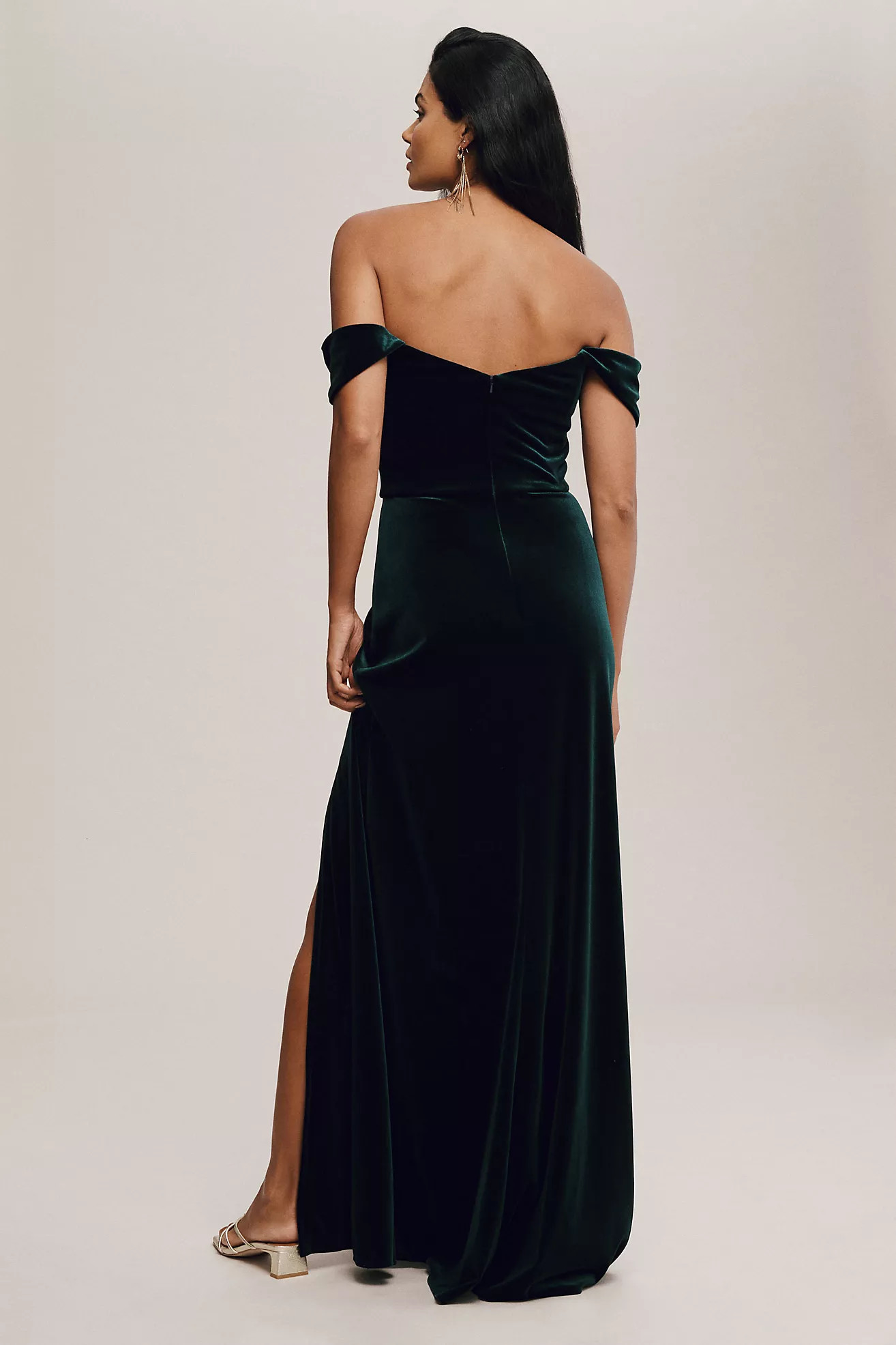 Jenny Yoo Issa Velvet Dress | Anthropologie (US)
