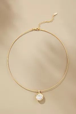 Thin Corded Crystal Pendant Necklace | Anthropologie (US)