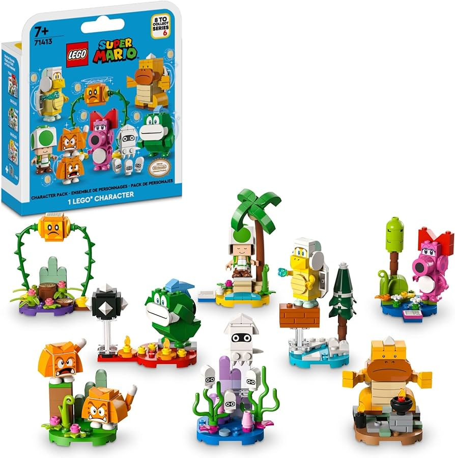 LEGO Super Mario Character Packs – Series 6 71413, Collectible Mystery Toy Figures for Kids, Combine | Amazon (US)