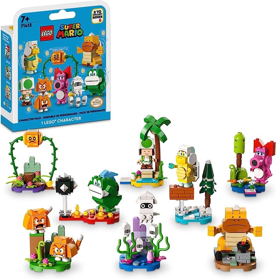 LEGO Super Mario Character Packs – Series 6 71413, Collectible Mystery Toy Figures for Kids, Combine | Amazon (US)