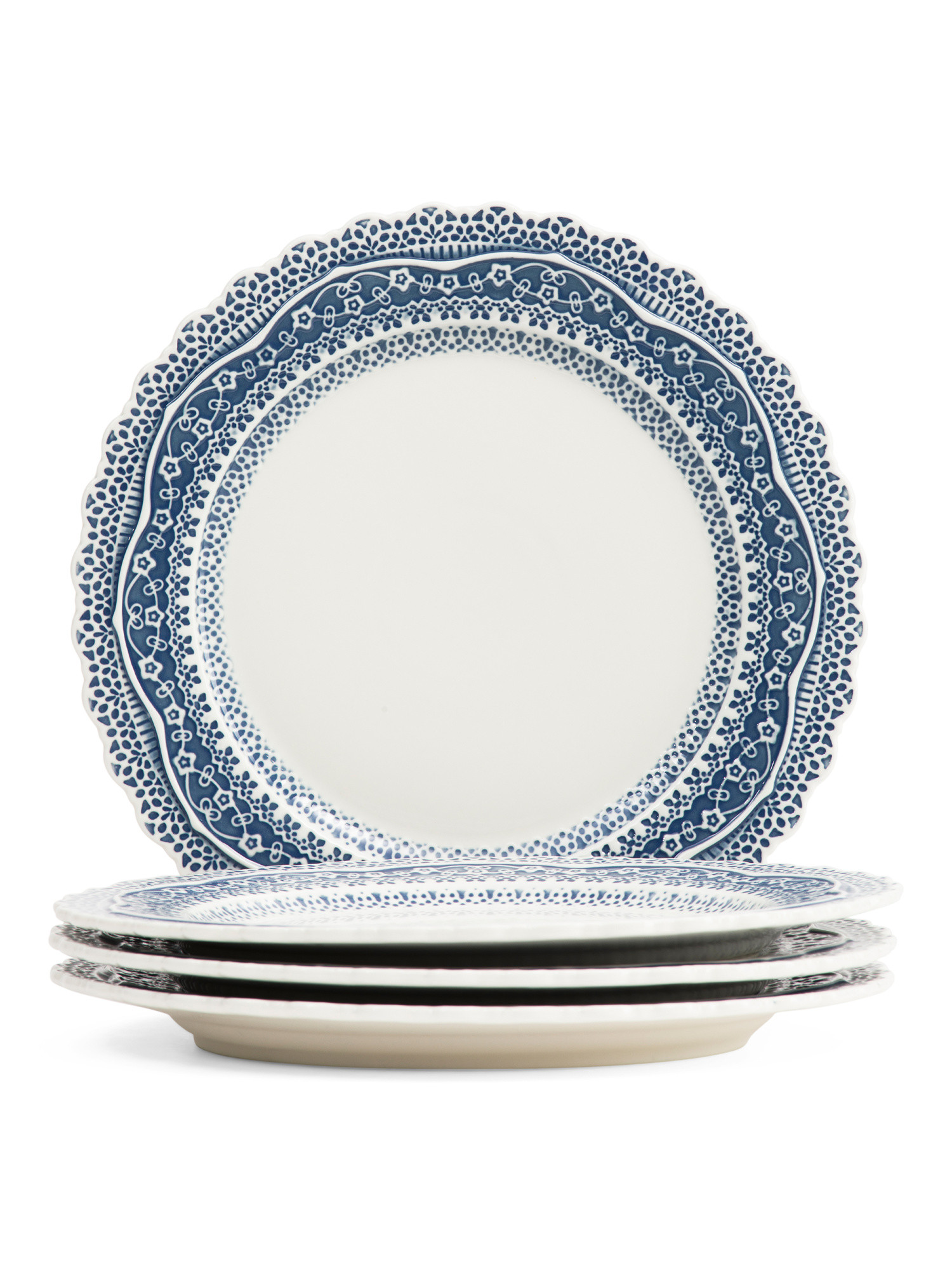Set Of 4 Lace Plates | TJ Maxx