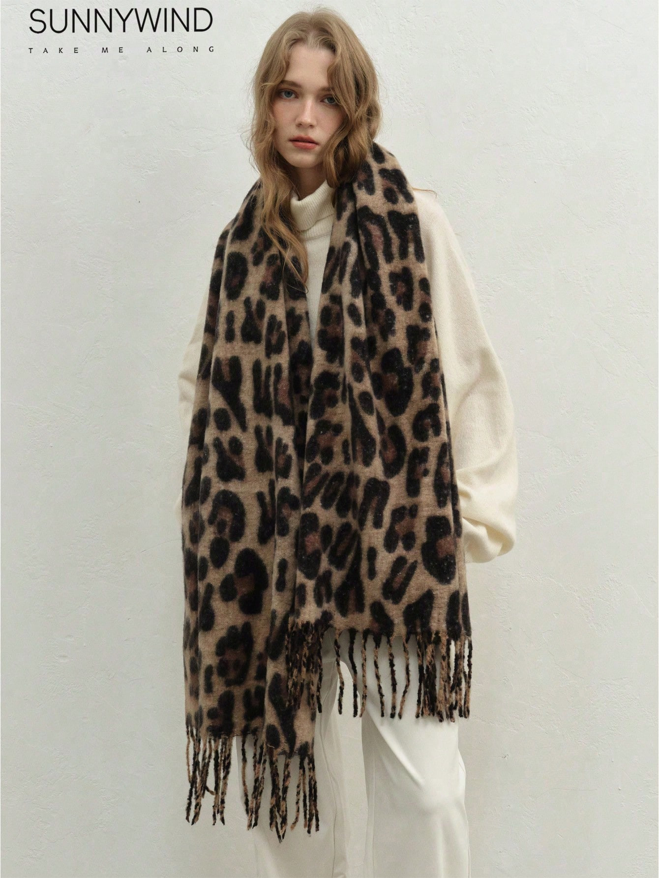 1pc Women Scarves Chic Warm Thickened Animal Print Elegant Leopard Scarf For Winter | SHEIN USA | SHEIN