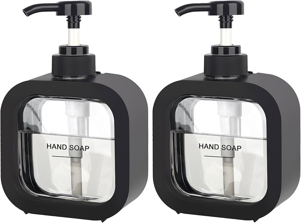 ONECOCOA Hand Soap Dispenser Bathroom, Modern Dish Soap Dispenser for Kitchen Sink, Small Plastic... | Amazon (US)