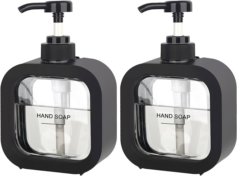 ONECOCOA Hand Soap Dispenser Bathroom, Modern Dish Soap Dispenser for Kitchen Sink, Small Plastic... | Amazon (US)
