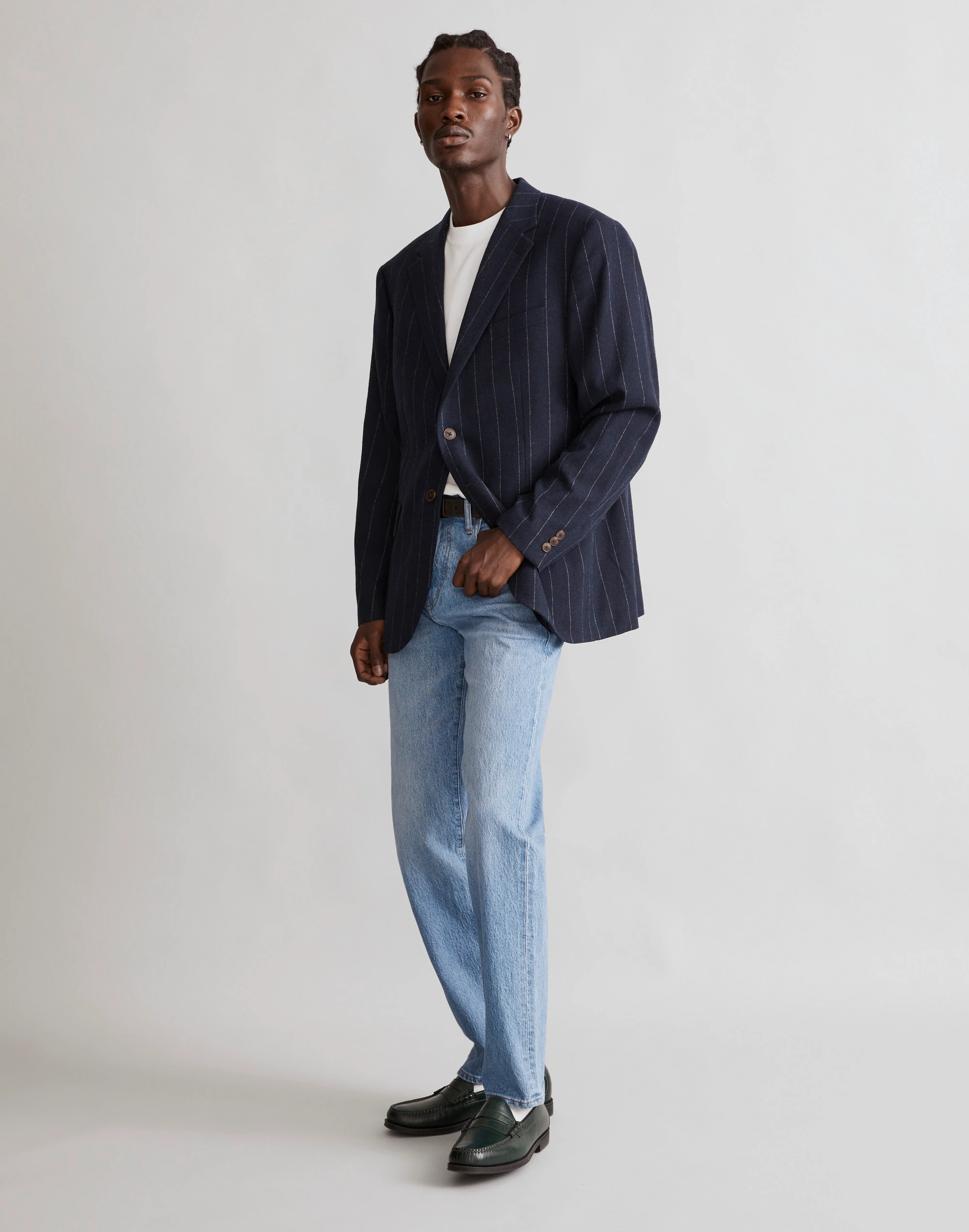 The Roebling Two-Button Blazer in Italian Fabric | Madewell