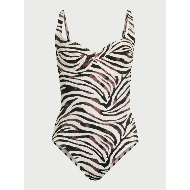 Sofia by Sofia Vergara Women's and Plus Sandra One Piece Swimsuit with Shaping Curvetex®, Sizes ... | Walmart (US)