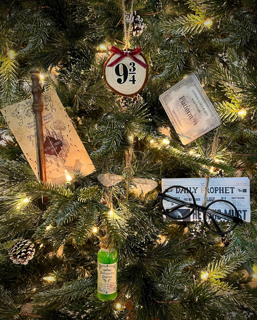 H Potter Gift Wizard Magical Ornament Set - Set of 6 - Etsy | Etsy (US)