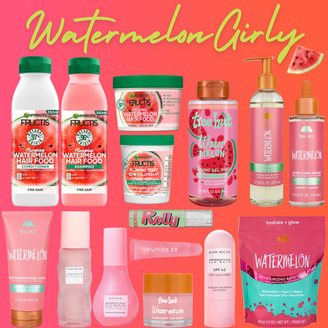 If you love fresh, juicy, clean-sweet scents, this watermelon girl routine is everything 🍉

From hair to skin to body care, this lineup makes you smell like summer in the best way. Think glossy hair, hydrated skin, and that cool watermelon freshness that’s perfect for spring resets, summer GRWM routines, and shower day upgrades.

🩷 My watermelon routine favorites:
• Garnier Fructis Watermelon Hair Food shampoo, conditioner & mask for soft, lightweight hair
• Tree Hut Watermelon Foaming Gel Wash, body lotion & bath soak for smooth, hydrated skin
• Tree Hut Watermelon shave oil & after-shave serum for irritation-free shaving
• Glow Recipe Watermelon Glow toner, dew drops & SPF for glowy, hydrated skin
• Tower 28 lip gloss + Tree Hut Watermelon lip mask for juicy lips
• Sweet Spot watermelon essentials for clean, fresh body care

Perfect for smelling like watermelon all day, clean girl routines, fruity scent lovers, and anyone building a fun spring & summer body care routine.

💚 Shop all the watermelon beauty, hair & body care favorites linked here. 👇 

 

#LTKgrwm #LTKselfcare #LTKBeauty