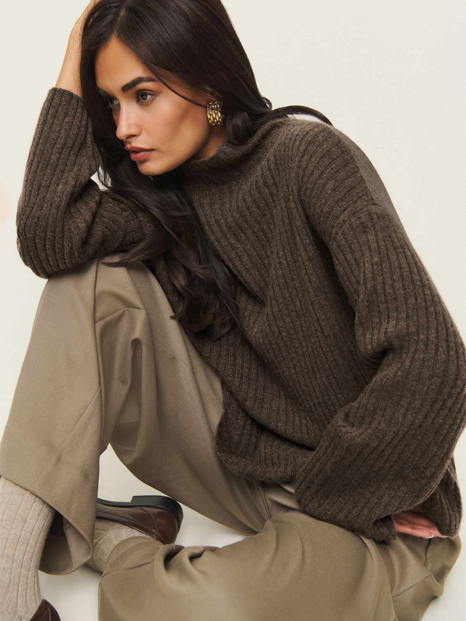 Lawson Oversized Cashmere Turtleneck | Reformation (Global)