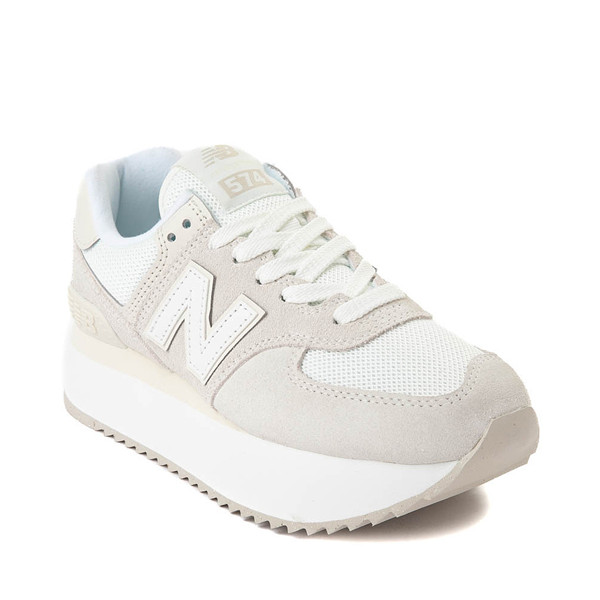 Womens New Balance 574+ Athletic Shoe - White | Journeys
