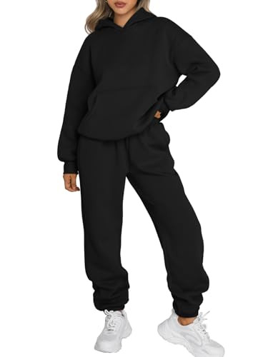 Trendy Queen Sweatsuits Women 2 Piece Outfit Two Piece Lounge Sets Hoodies and Sweatpants Fall Fashion Clothes 2026 Tracksuit | Amazon (US)