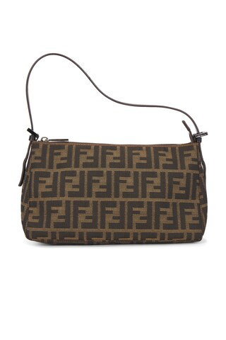 Fendi Zucca Shoulder Bag in Brown | FWRD 