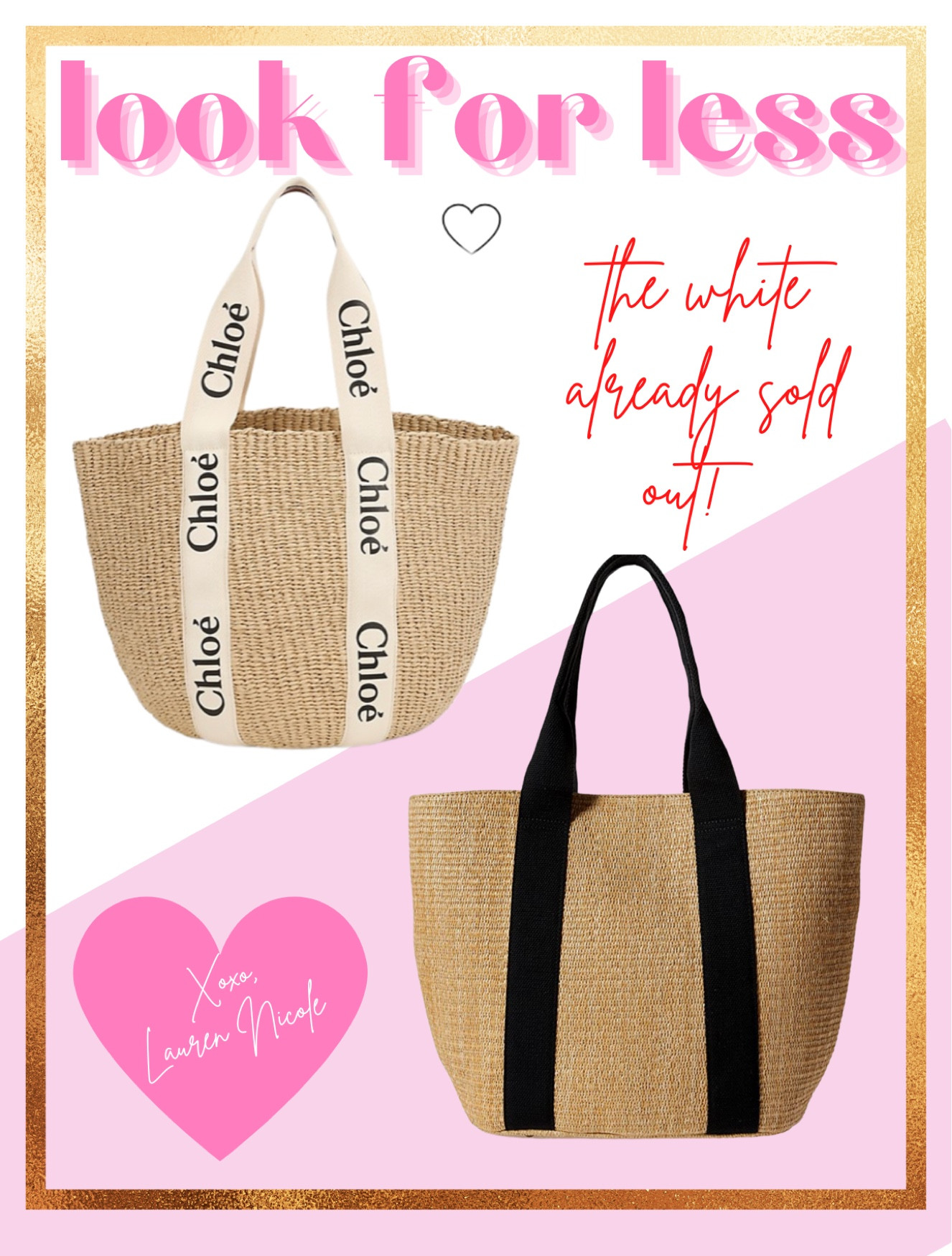 Beach tote Chloe look alike! 
Chloe dupe bag 
Designer dupe 
Designer look for less 
Beach bags 
#LTKswim
#LTKtravel
#LTKU
#LTKitbag

#LTKSeasonal #LTKGiftGuide #LTKunder50