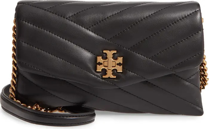 Kira Chevron Quilted Leather Wallet on a Chain | Nordstrom