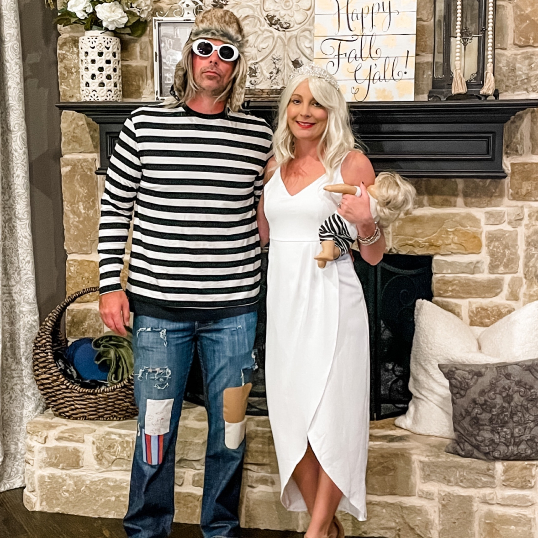 Kurt Cobain & Courtney Love
Couples costumes | costume | Halloween | Amazon 

#LTKSeasonal #LTKstyletip #LTKHalloween