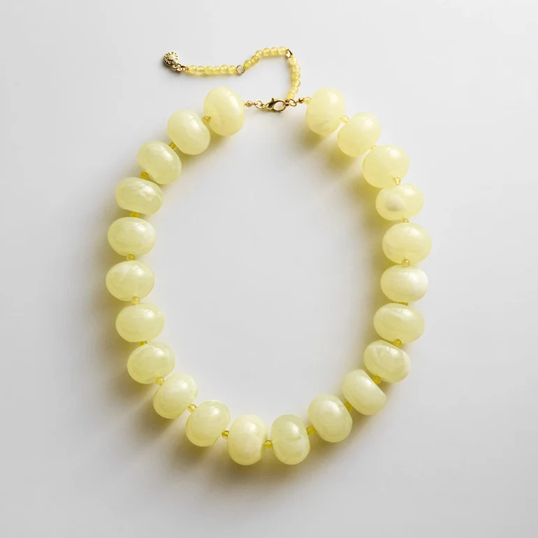 Joan Semi-Precious Necklace - Ivory Quartz | BaubleBar