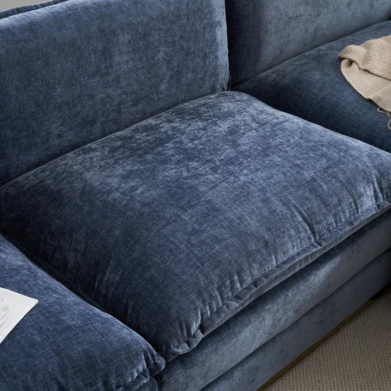 Avrilynn 120'' Upholstered Cloud Sofa&Couch with Ottoman | Wayfair North America