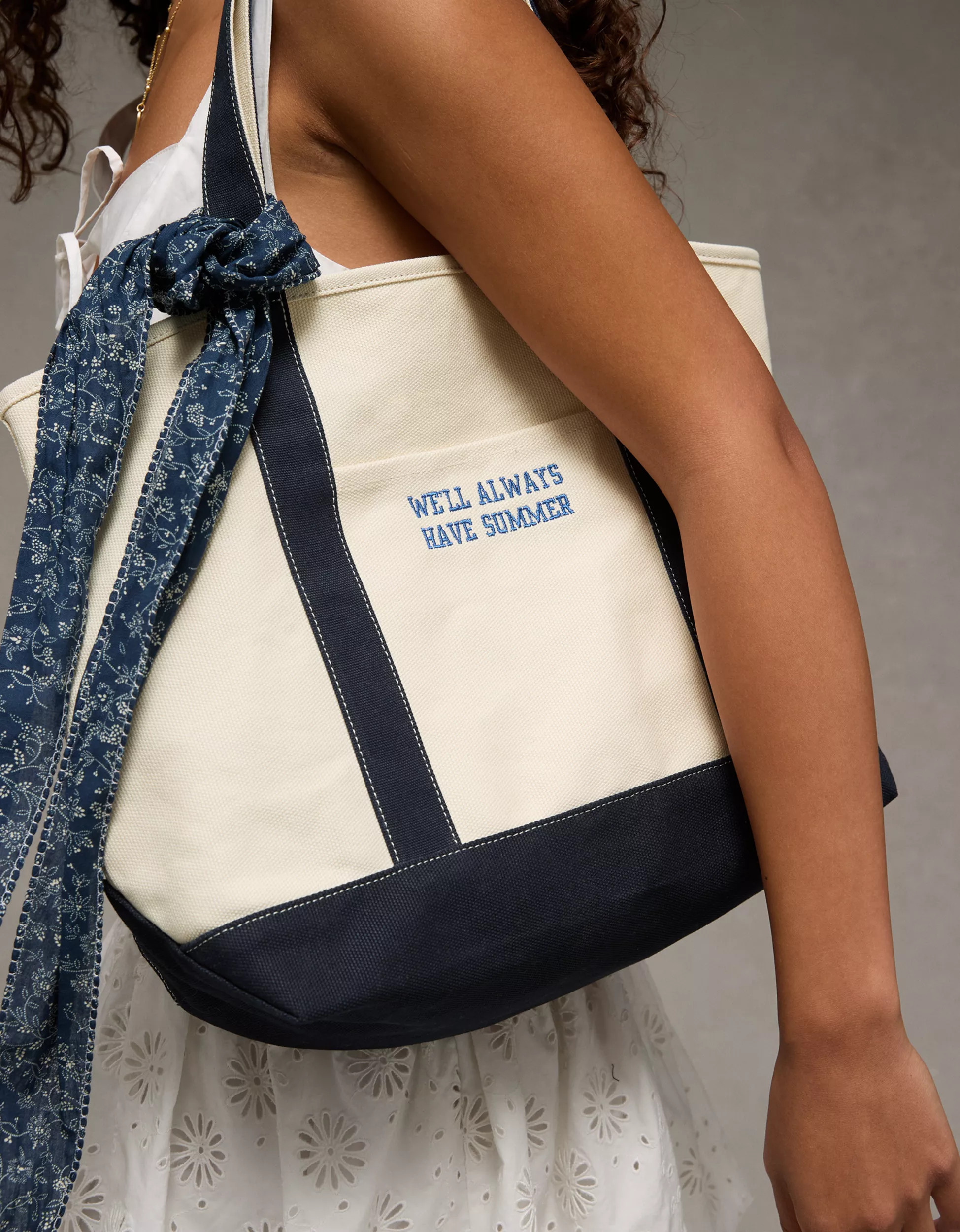 AE x The Summer I Turned Pretty Canvas Tote Bag | American Eagle Outfitters (US & CA)