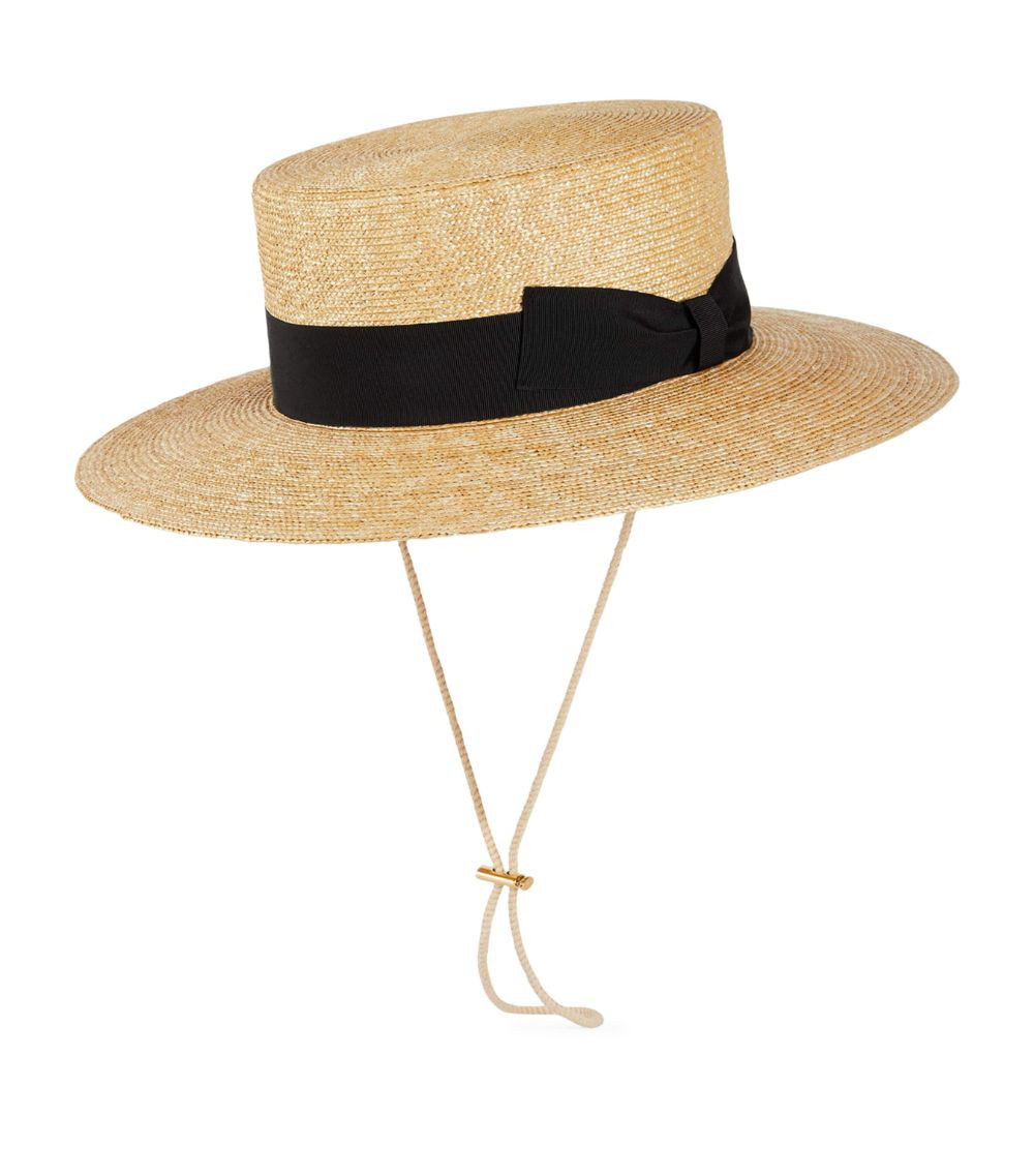 Bow-Trim Boater Hat | Harrods