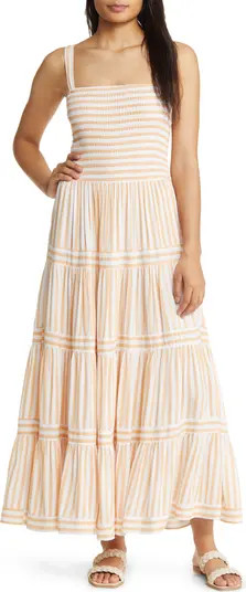 Smocked Stripe Maxi Sundress | Nordstrom