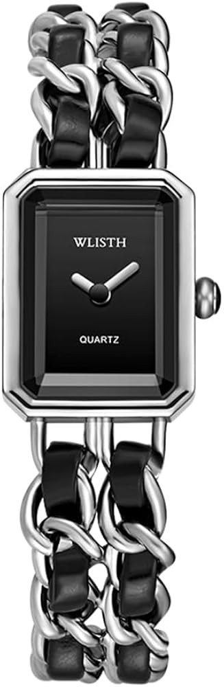 BESTKANG Rectangle Women Watches Elegant Ladies Dress Watches with Unique Stainless Steel Band | Amazon (US)