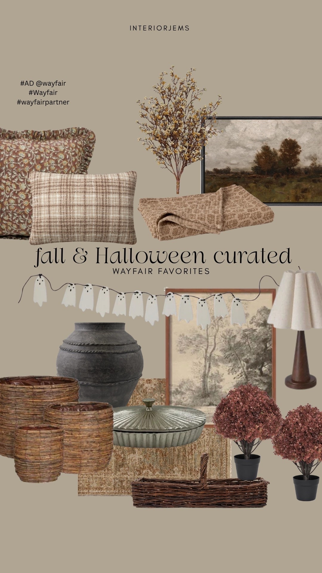 #ad I’m all about a more curated look for fall, mixing pieces that feel a little old, a little unexpected and like you found them over time. Wayfair has SO much right now that fits that look. The warm patterns, woven textures, aged pottery, pretty florals and even a little ghost moment 👻 I pulled together some of my favorites that I’d actually mix into my own home.

@wayfair #Wayfair #wayfairpartner

#LTKHome