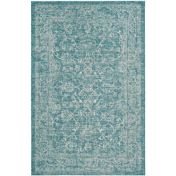 Safavieh Courtyard Darin Traditional Indoor/Outdoor Area Rug | Walmart (US)