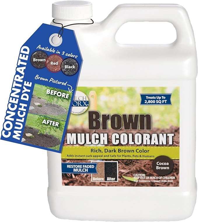 Sanco Industries MulchWorx Brown Mulch Color Concentrate - 2,800 Sq. Ft. - Rich Dark Brown Mulch ... | Amazon (US)