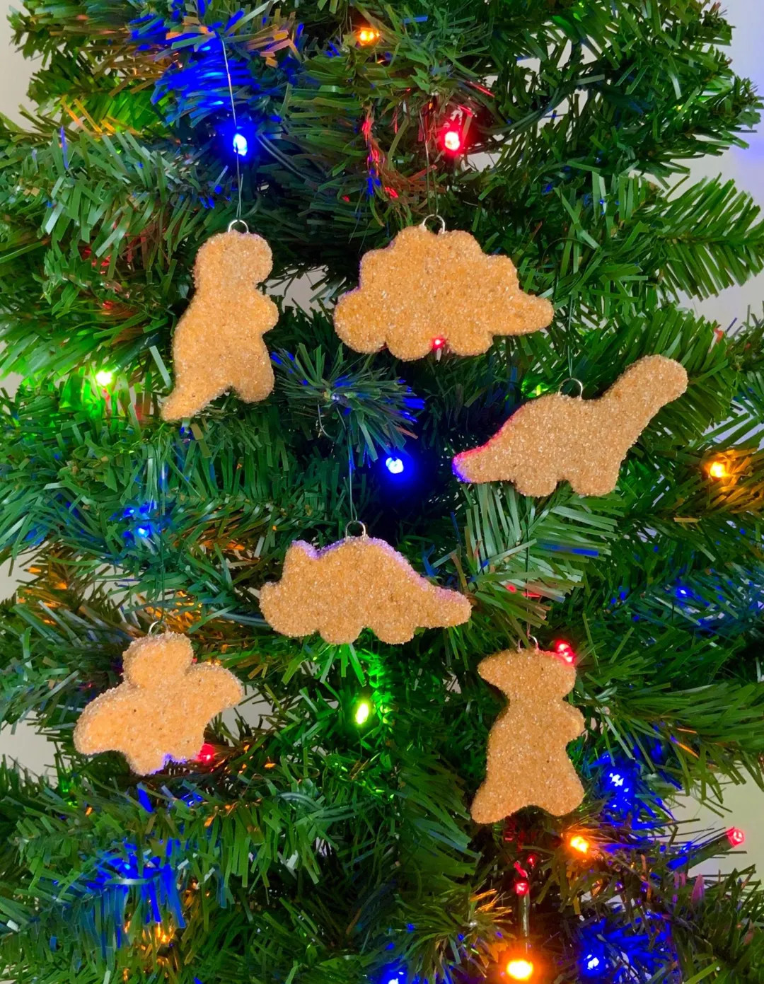 Dino Nugget Ornaments Chicken Nuggets Holiday Christmas Tree Ornament - Etsy | Etsy (US)