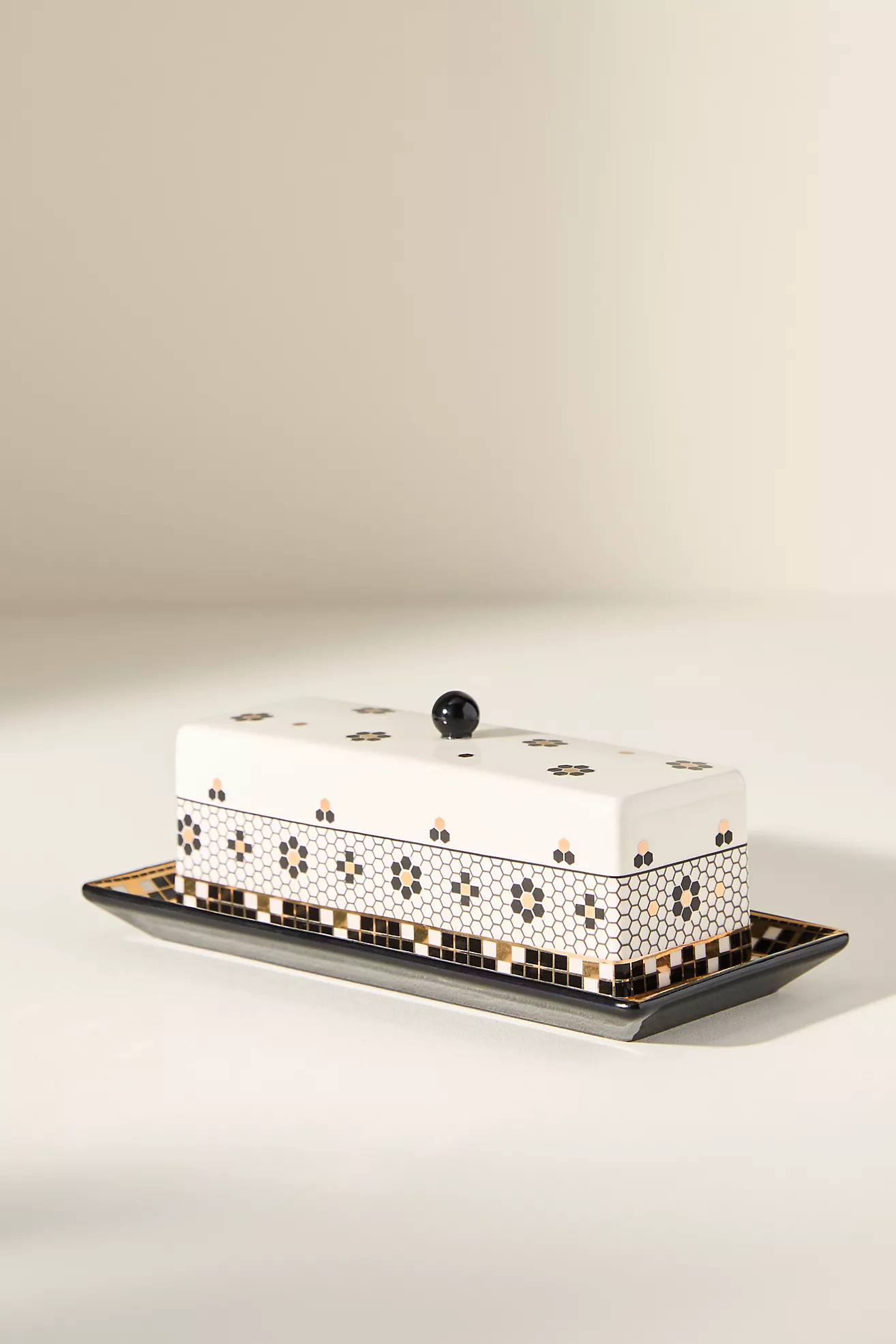 Bistro Tile Butter Dish | Anthropologie (US)