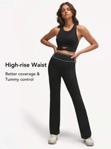 GLOWMODE FeatherFit™ Flared Leggings SKU: st2109161700869499(1000+ Reviews)$26.00$24.70Join for... | SHEIN