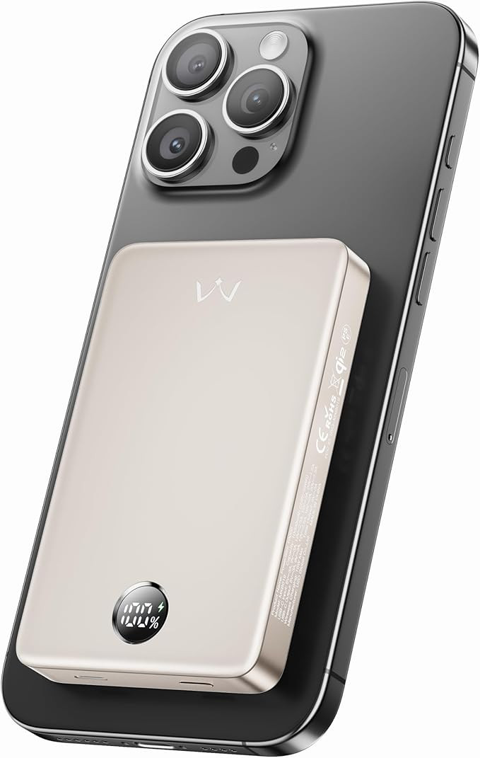 iWALK Magnetic Portable Charger 10,000mAh Qi2 Certified Power Bank | with LED Display | 15W Fast ... | Amazon (US)