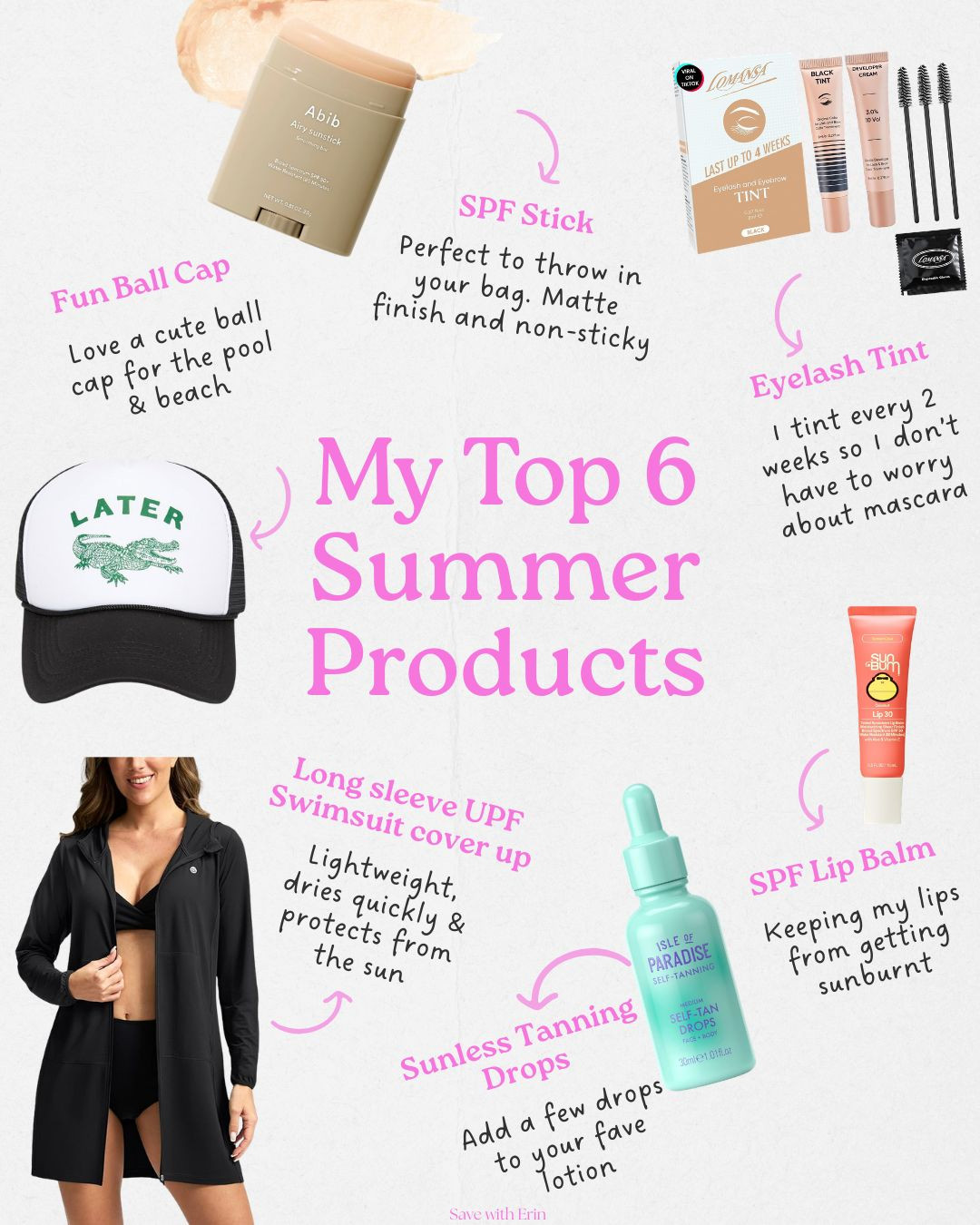 My top 6 summer products I will use all summer long! #summer #amazonfinds  

 #LTKdayinmylife