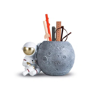 Astronaut Desktop Pen Holder Holder, Resin Desktop Moon Storage Rack Decorative Accessories | Wayfair North America