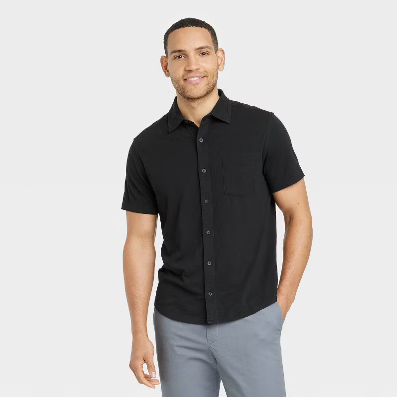 Men's Short Sleeve Button-Down Shirt - Goodfellow & Co™ | Target