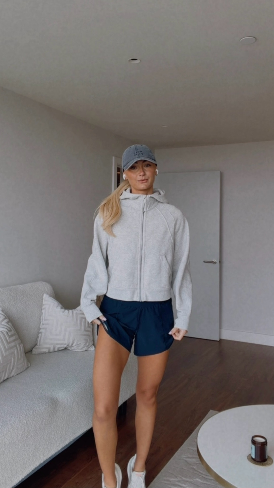 Good morning! Spring is finally making an appearance and I’m sure I’m not the only one extremely happy about it ☀️ 

Today is a cardio day in the gym and this is one of my go-to running outfits. My favourite @lululemon shorts and scuba jacket I wear on repeat 👟 

#LTKuk #LTKfitness #LTKspring