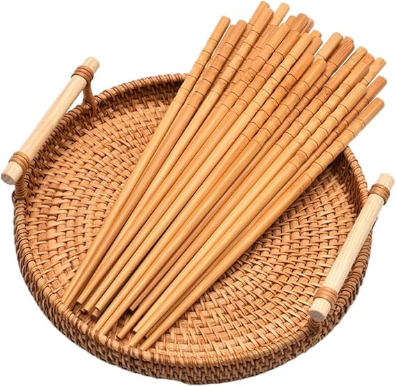 30 Pairs of Non-Slip Wooden Chopsticks, Disposable Bamboo Chopsticks, Reusable Natural Wood Chops... | Amazon (DE)