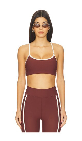 THE UPSIDE Adesa Scoop Danni Sports Bra in Burgundy. - size XS | Revolve Clothing (Global)