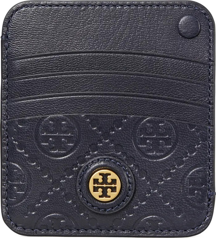 T Monogram Leather Card Case | Nordstrom