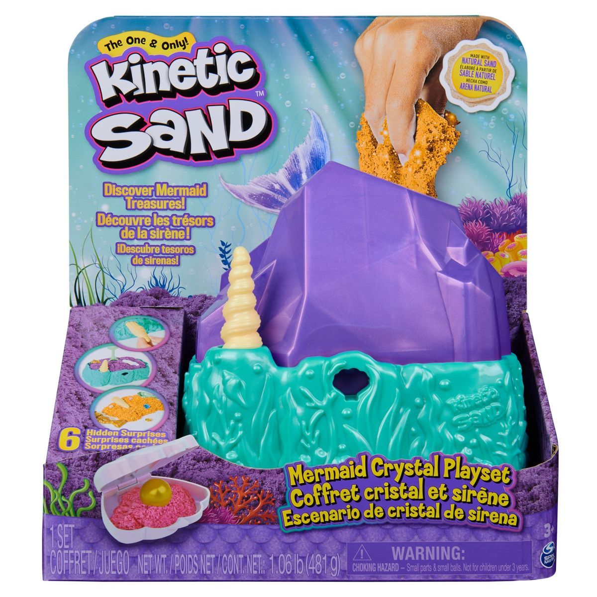 Kinetic Sand Mermaid Crystal Playset | Target